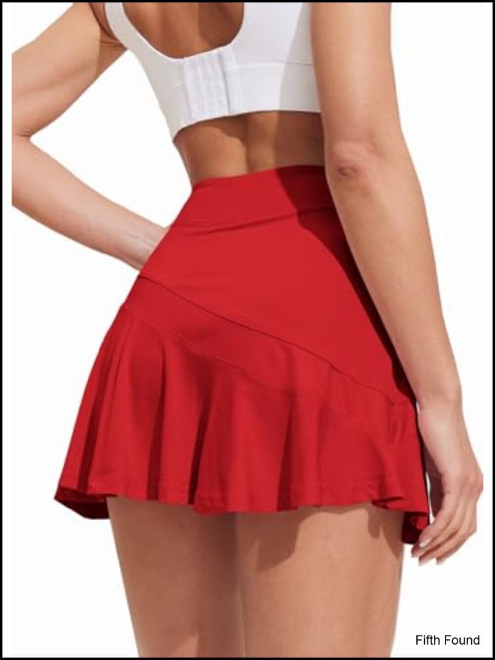 Pleated Tennis Skort with Anti-Slip Strip Athletic Skirt